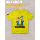 Футболка супер марио и луиджи брос nintendo y2k детская