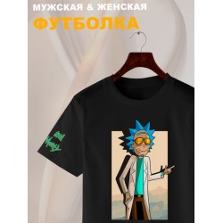 Футболка рик и морти в очках из rick and morty y2k