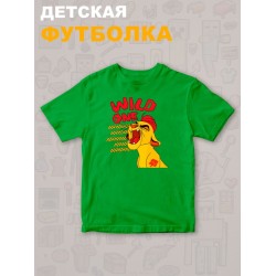Футболка Король Лев с прикольной надписью wild one. Футболка детская с персонажем Кайон из the Lion King для мальчика и девочки. Одежда для детей и подростков стрит стайл кежуал.
