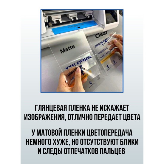 Защитная пленка на телефон ZTE Red magic 7 pro матовая. Полиуретановая бронепленка на экран смартфона ЗТЕ Ред Магик 7 про.