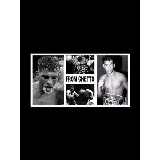 Футболка с Артуро Гатти from ghetto с принтом с боксерской тематикой Arturo Gatti эстетика boxing aesthetic бокс спорт борьба, черная женская мужская casual одежда кэжуал, sportswear спортивный стиль.
