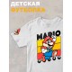 Футболка супер марио брос super mario нинтендо детская