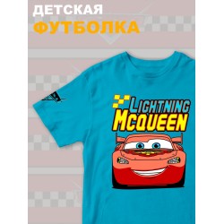 Футболка детская с принтом Тачки Молния Маккуина