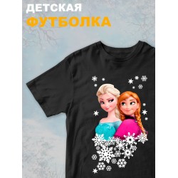 Футболка с принтом Холодное сердце детская