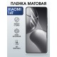 Защитная пленка на телефон Xiaomi 14t матовая. Полиуретановая бронепленка на экран смартфона Сяоми 14 т.