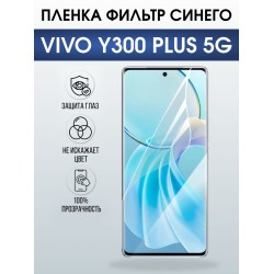 Защитная пленка на телефон Vivo Y300 plus 5g anti blue ray. Полиуретановая бронепленка на экран смартфона Виво Игрек 300 плюс 5 г.
