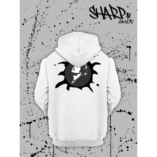 Худи с принтом Цой. Худи унисекс с группой Кино и надписью Следи за собой в стиле street style.