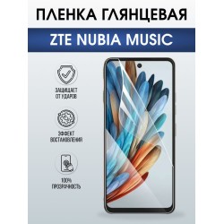Защитная гидрогелевая пленка для ZTE NUBIA MUSIC, полиуретановая плёнка глянцевая на мобильный телефон .