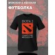 Футболка дота 2 приколы Dota 2 сама в себя не поиграет с принтом и надписью мем для геймера отаку game player meme, черная женская мужская стрит стайл прикольная одежда кэжуал, андеграунд стритстайл.