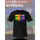 Футболка Beatles логотип с принтом, рисунком rock style