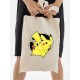 Шоппер пикачу покемон покебол аниме Pokemon Pikachu с принтом pokeball anime merch style kawaii kawai бежевый, стритстайл сумка для шопинга и покупок тканевая женская мужская кэжуал casual y2k style.