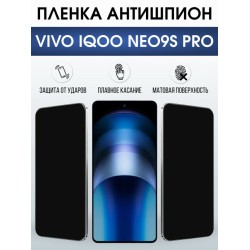 Защитная гидрогелевая пленка для VIVO IQOO NEO9S PRO, полиуретановая плёнка антишпион на мобильный телефон Виво нео9с про.