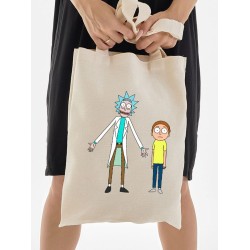 Шоппер с принтом Рик и Морти из мультфильма Rick and Morty в стиле 2yk.