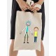 Шоппер с принтом Рик и Морти из мультфильма Rick and Morty в стиле 2yk.