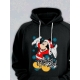 Худи парное для двоих влюбленных на свадьбу " С Новым годом " черное мужское. Худи с принтом Микки Маус для пар и для молодоженов.
