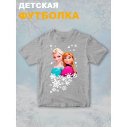 Футболка с принтом Холодное сердце детская