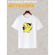 Футболка пикачу покемон покебол аниме Pokemon Pikachu с принтом pokeball anime merch style kawaii kawai, белая женская мужская, y2k андеграунд прикольная одежда кэжуал стритстайл, underground casual.