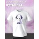 Футболка кот геймер и котик game player с принтом каваи котенок прикол для геймера kitty cat meme anime style kawaii kawai, белая женская и мужская стрит стайл мемная прикольная одежда кэжуал y2k.