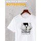 Футболка аниме тянка и кролик каваи с принтом тян rabbit anime girl hentai merch с японскими иероглифами kawaii kawai, белая женская мужская прикольная y2k андеграунд одежда кэжуал стритстайл casual