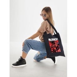 Шоппер блич аниме Bleach thousand year blood war с принтом anime aesthetic, эстетика для анимешника отаку, черный, y2k стритстайл сумка для шопинга и покупок тканевая женская и мужская, shopper bag.
