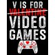 Шоппер с принтом Valentine на День Валентина черный. Шоппер из ткани с надписью Video games в стиле street style для молодежи.