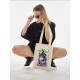 Шоппер с принтом из мультсериала Евангелион. Тканевая сумка Evangelion Eva 01 в стиле street style для молодежи.