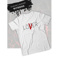 Футболка loser lover минимализм эстетика с принтом и надписью love minimalism aesthetic, белая женская и мужская, y2k андеграунд прикольная одежда кэжуал стритстайл, street style underground casual.