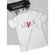 Футболка loser lover минимализм эстетика с принтом и надписью love minimalism aesthetic, белая женская и мужская, y2k андеграунд прикольная одежда кэжуал стритстайл, street style underground casual.