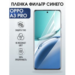 Защитная гидрогелевая пленка для OPPO A3 PRO, полиуретановая плёнка фильтр синего на мобильный телефон .