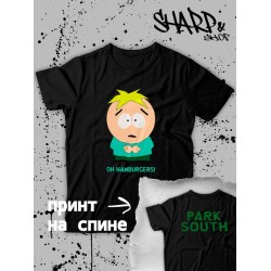 Футболка южный парк Баттерс и бургеры мем south park