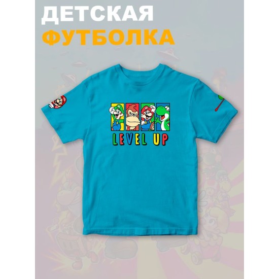 Футболка супер марио и луиджи донки конг нинтендо детская
