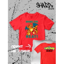 Футболка покемон чармандер pokemon аниме y2k детская