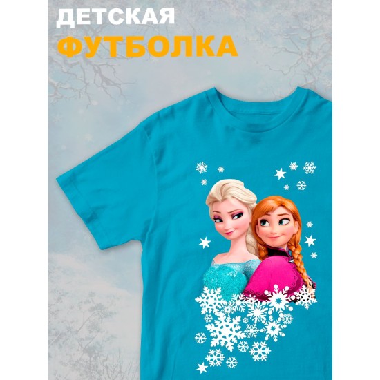 Футболка с принтом Холодное сердце детская