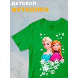 Футболка с принтом Холодное сердце детская