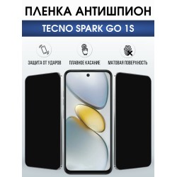Защитная пленка на телефон Tecno Spark go 1s антишпион. Полиуретановая бронепленка на экран смартфона Техно Спарк го 1.