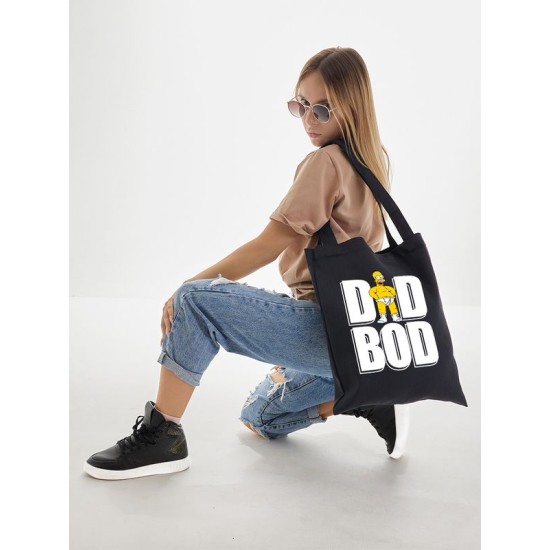 Шоппер Гомер Симпсон dad bod meme Simpsons с принтом y2k