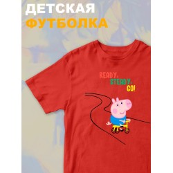 Футболка свинка пеппа с мультиком peppa pig детская