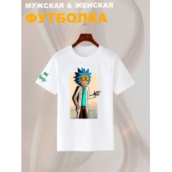 Футболка рик и морти в очках из rick and morty y2k