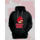 Худи парное для двоих влюбленных на свадьбу "Angry birds, злые птицы" черное мужское. Худи с принтом "Энгри Бердз, красная птичка" для пар и для молодоженов.