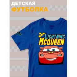 Футболка детская с принтом Тачки Молния Маккуина