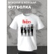 Футболка Beatles Битлс логотип с принтом, рок группа logo