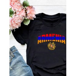 Футболка Армения Armenia герб и флаг