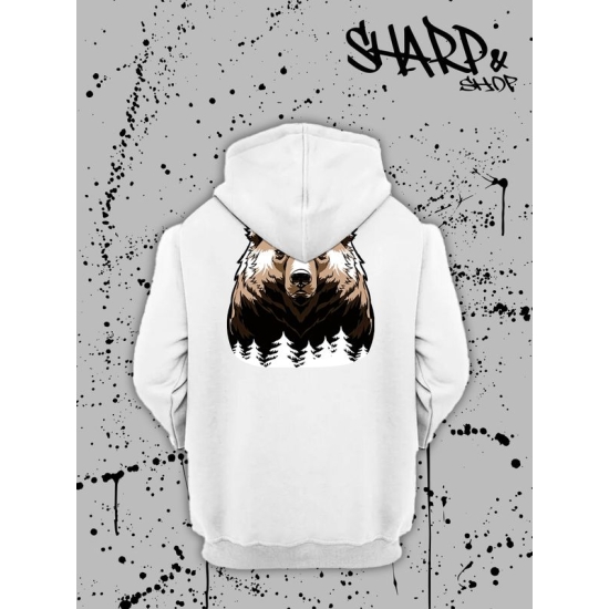 Худи с гербом России Russia и хохлома