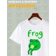 Футболка с лягушкой мем и прикол с принтом и рисунком каваи cute kawaii forg frog cake meme kawai, белая женская мужская, прикольная андеграунд одежда кэжуал стритстайл, y2k style underground casual.