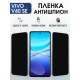 Защитная гидрогелевая пленка для VIVO V40SE, полиуретановая плёнка антишпион на мобильный телефон .