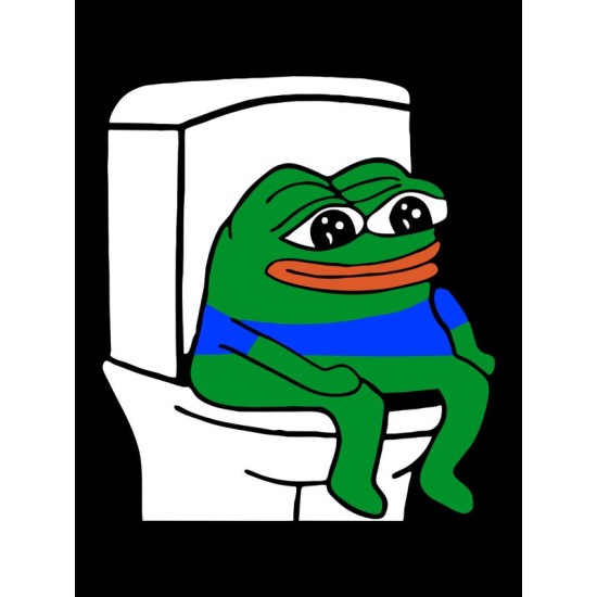 Шоппер лягушка Пепе и лягушонок на унитазе мем и прикол с принтом pepe frog meme черный, стритстайл мемная сумка для шопинга и покупок тканевая женская и мужская кэжуал стрит стайл y2k style casual.