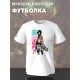 Футболка микаса аккерман и атака титанов с принтом аниме Attack on titan shingeki no kyojin mikasa ackerman anime world is cruel and also very beautiful, белая женская мужская андеграунд одежда y2k.