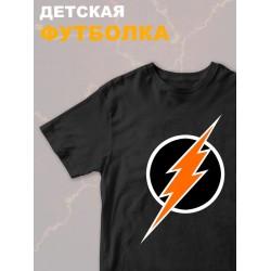 Футболка флэш и flash с молнией и супергерой y2k детская