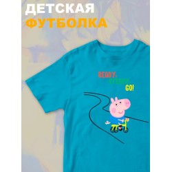 Футболка свинка пеппа с мультиком peppa pig детская