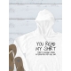 Худи унисекс с прикольной надписью "You read my shirt" оверсайз белое. Худи с принтом в стиле кэжуал.